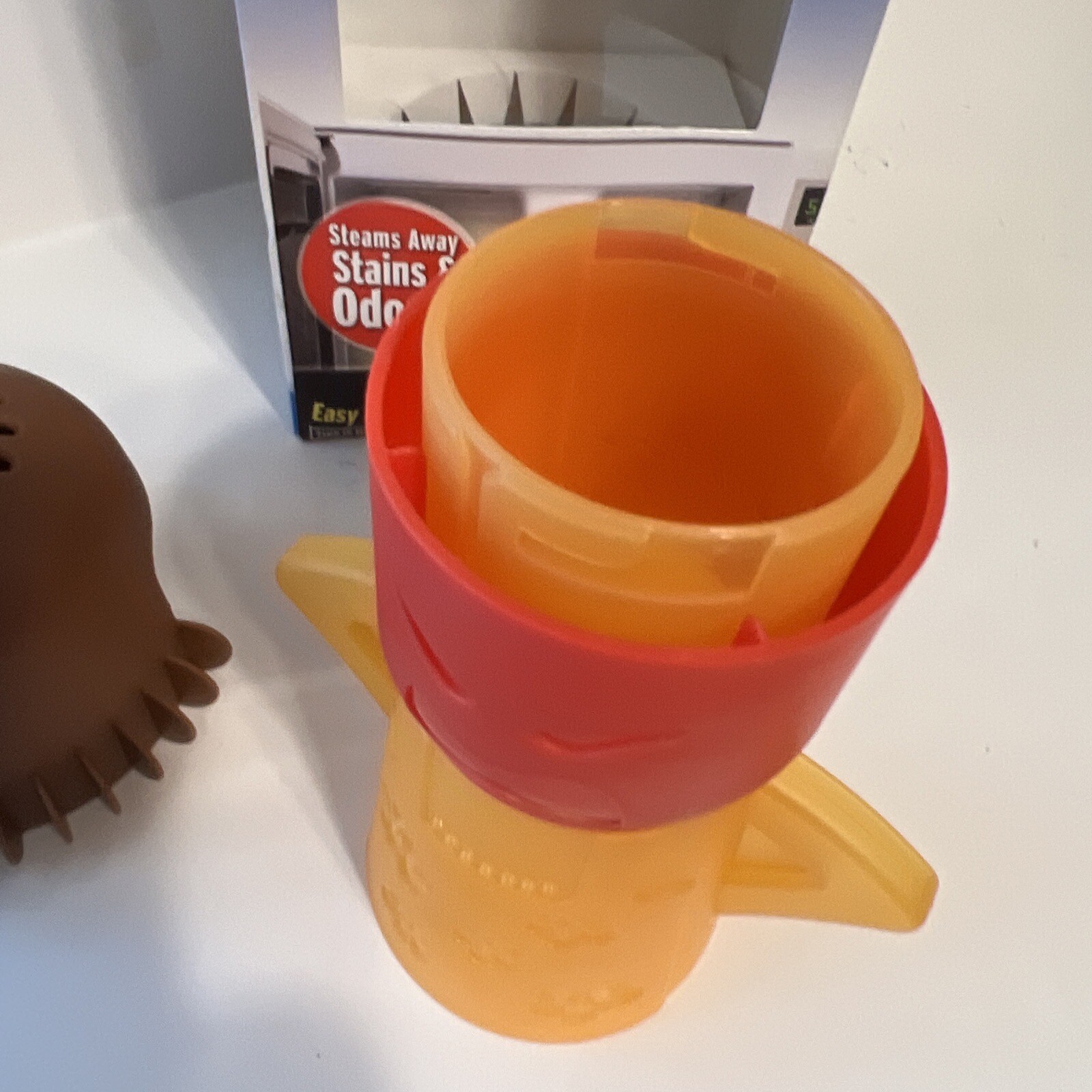 Angry Mama Microwave Cleaner Bulbhead dishwasher safe steams away stains odors