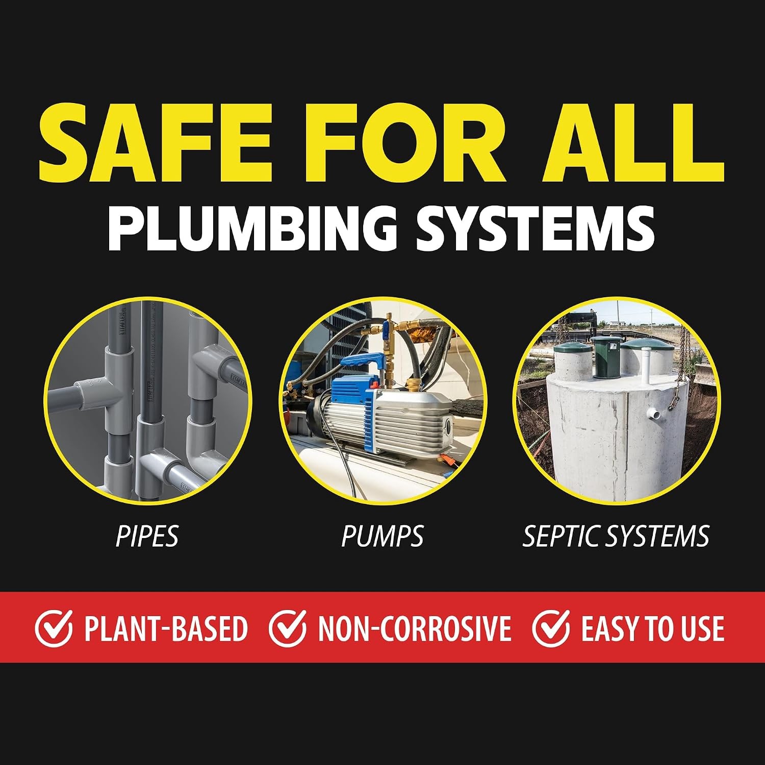Fast Acting Plant-Based AC Drain Cleaner Multi-Use HVAC Condensate Formula
