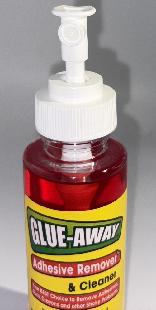 Glue-Away Adhesive Remover Spray Cleans Sticker Price Tag Gum Crayon 4oz-SHIP24H