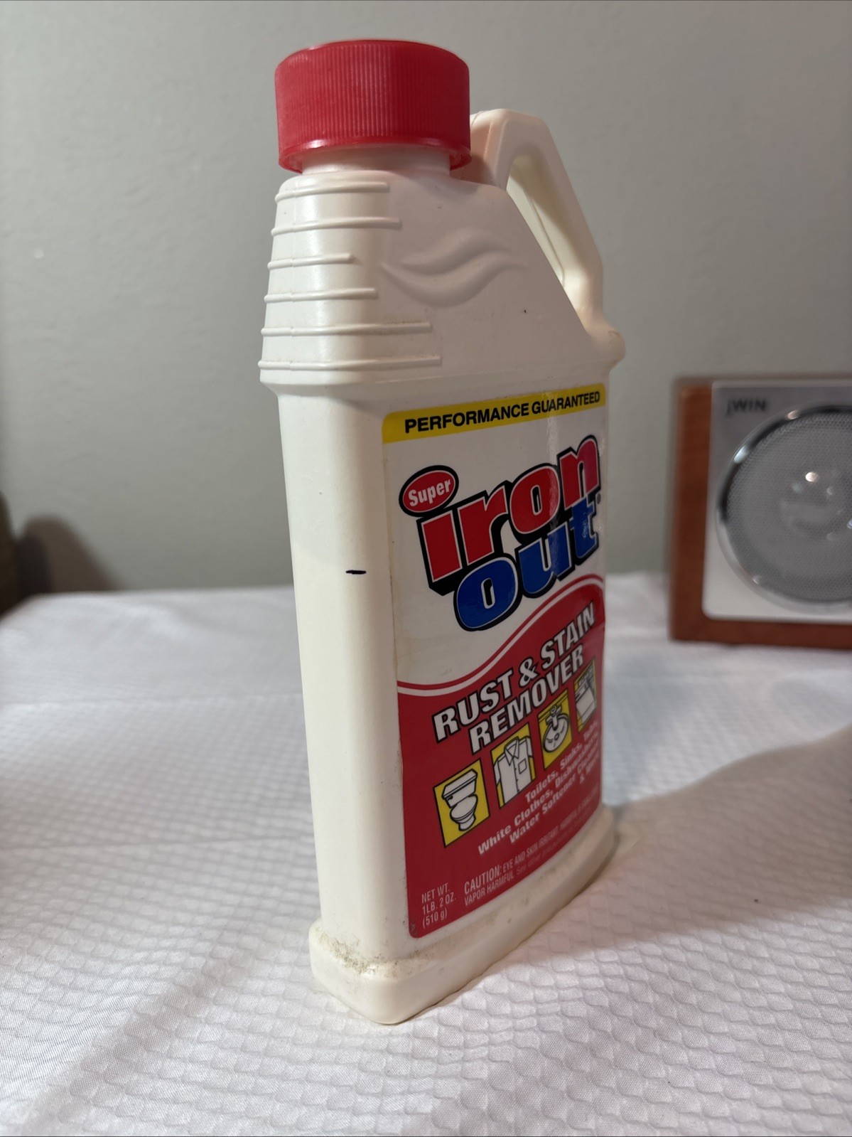 SUPER IRON OUT Powder Rust Stain Remover 1 lb 2oz Bottle Cleaner Laundry Iron