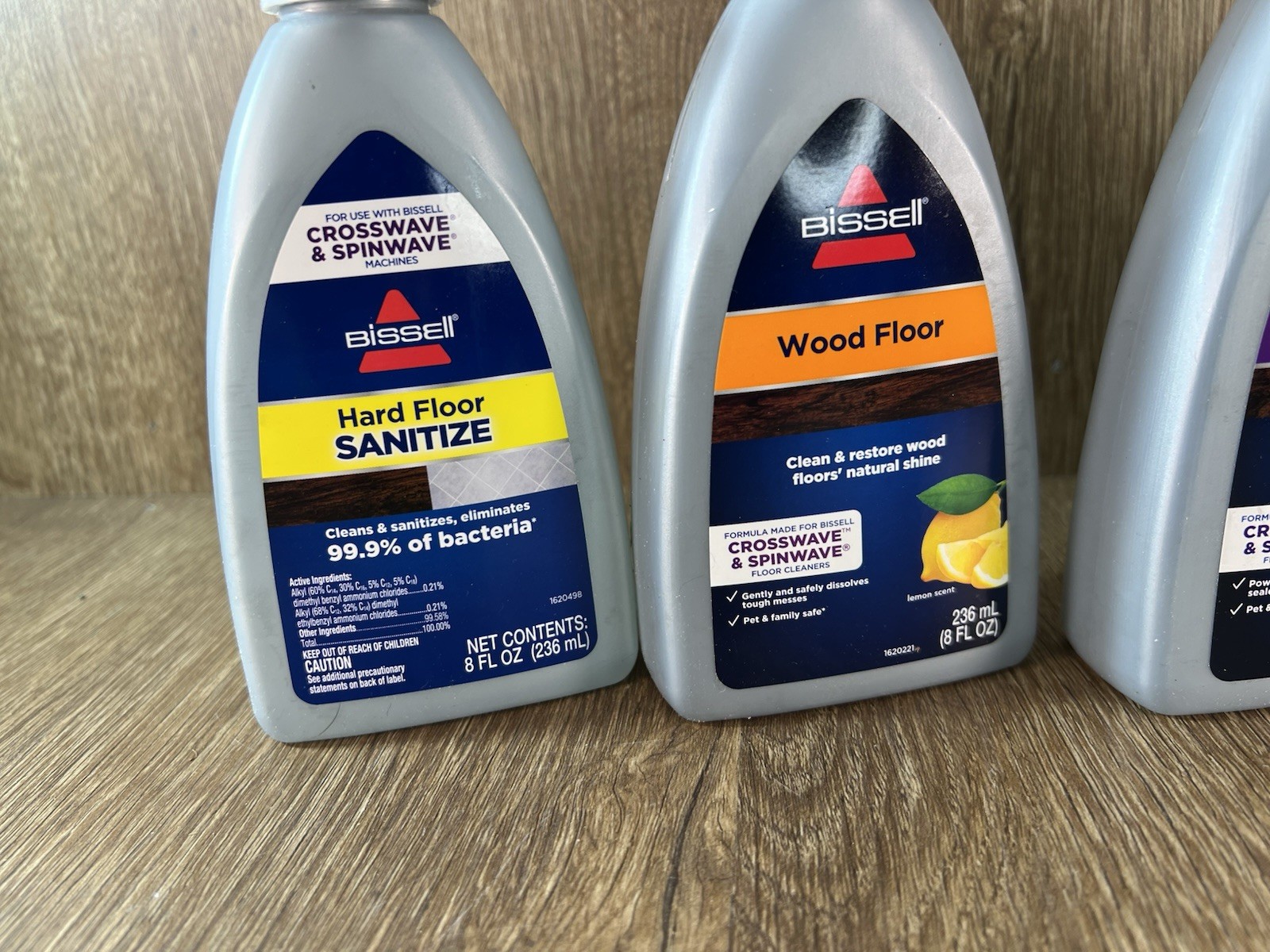 4EA, 8FL OZ Bissell Crosswave & Spinwave Various Cleaners