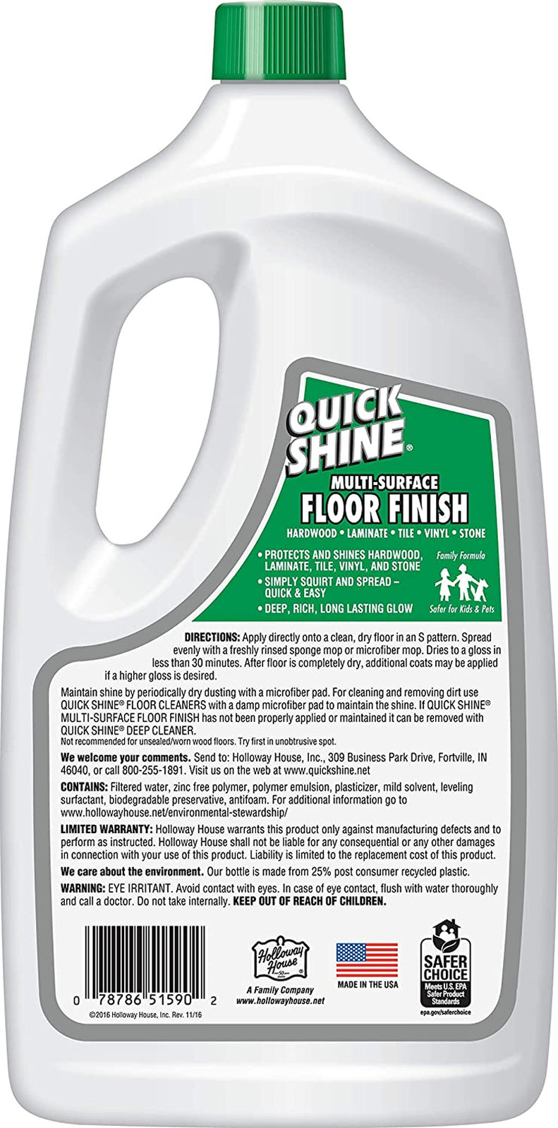 Multi Surface Floor Finish Hardwood Laminate Luxury Vinyl Plank LVT 64oz NEW