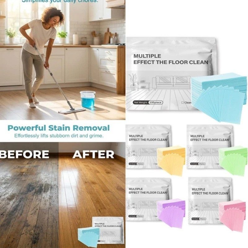 100Pcs Multi-Effect Floor Clean Floor Cleaning Tablets For Home Kitchen