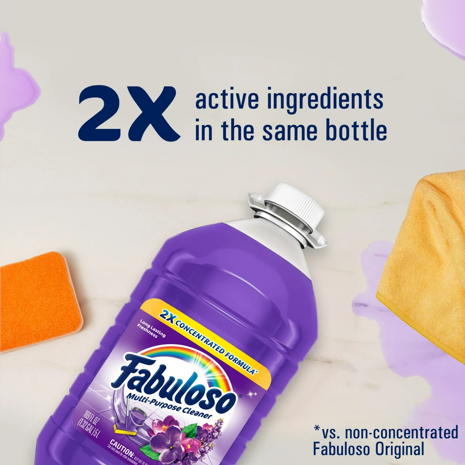 Fabuloso Multi Surface Floor Cleaner Lavender 169 fl oz All Purpose