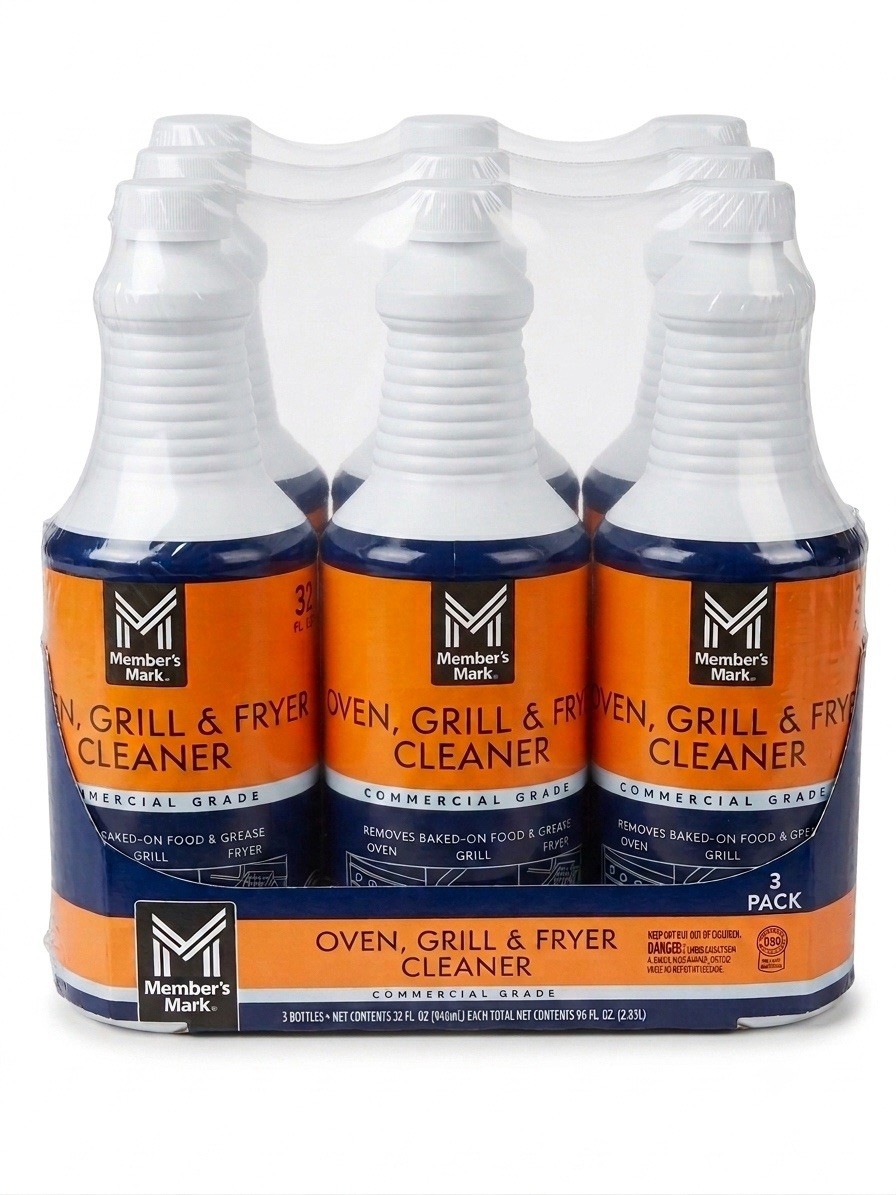 Member’s Mark Oven, Grill & Fryer Cleaner 32oz 3-Pack | Heavy Duty | Fast Ship.