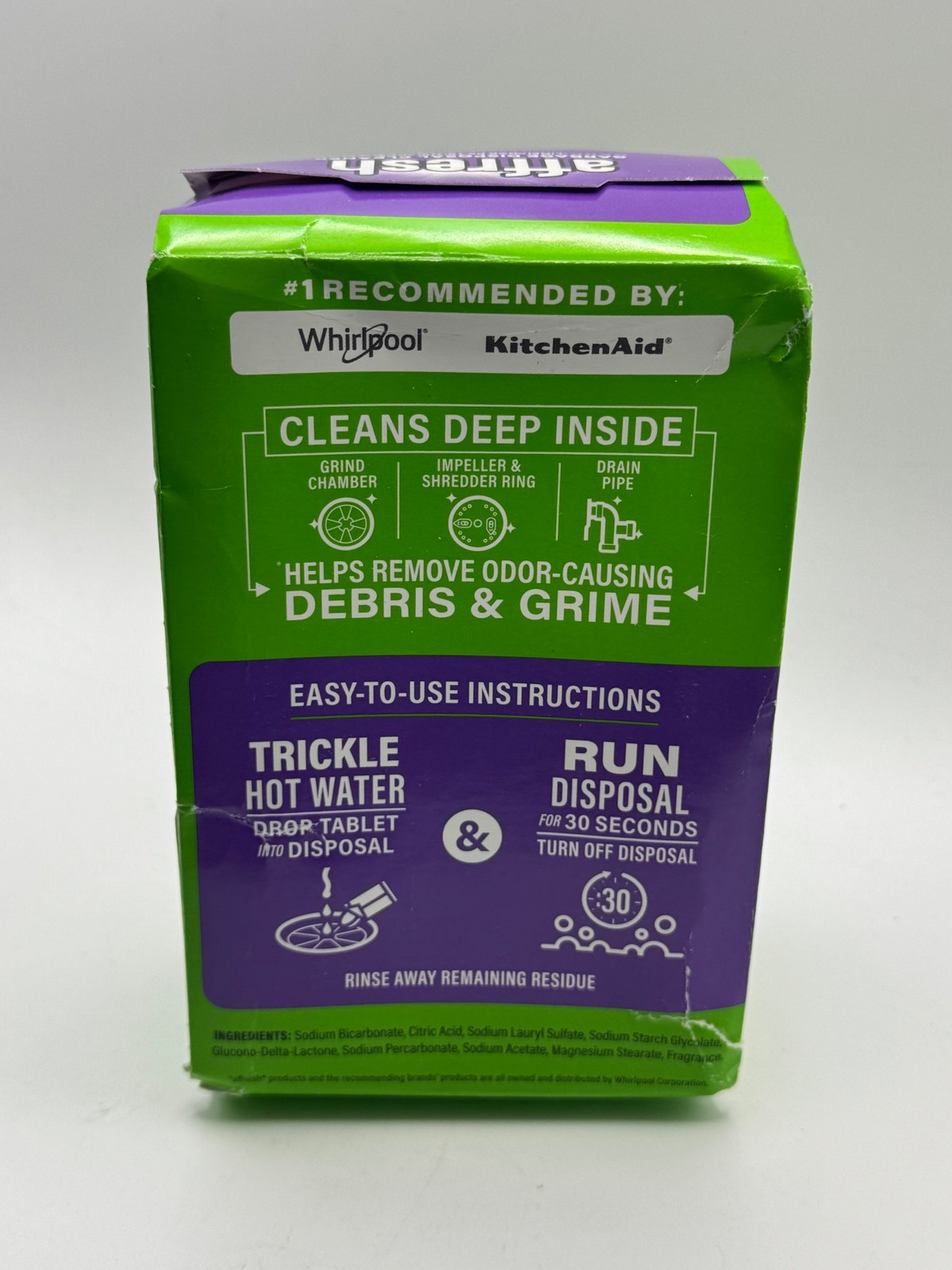 affresh Garbage Disposal Cleaner Tablets 6 Tablets 6 Month Supply 264g