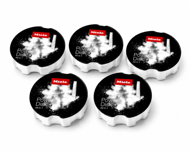 5 Pack Power Disks All in 1 Dishwasher Detergent Compatible with AutoDos System