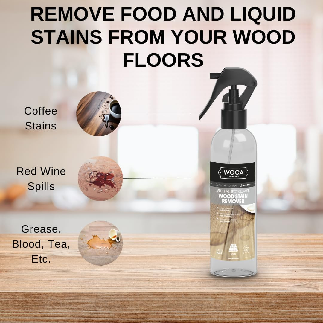 Denmark Wood Stain Remover – Water-Based Cleaner for Indoor Wood Furniture, Cabi