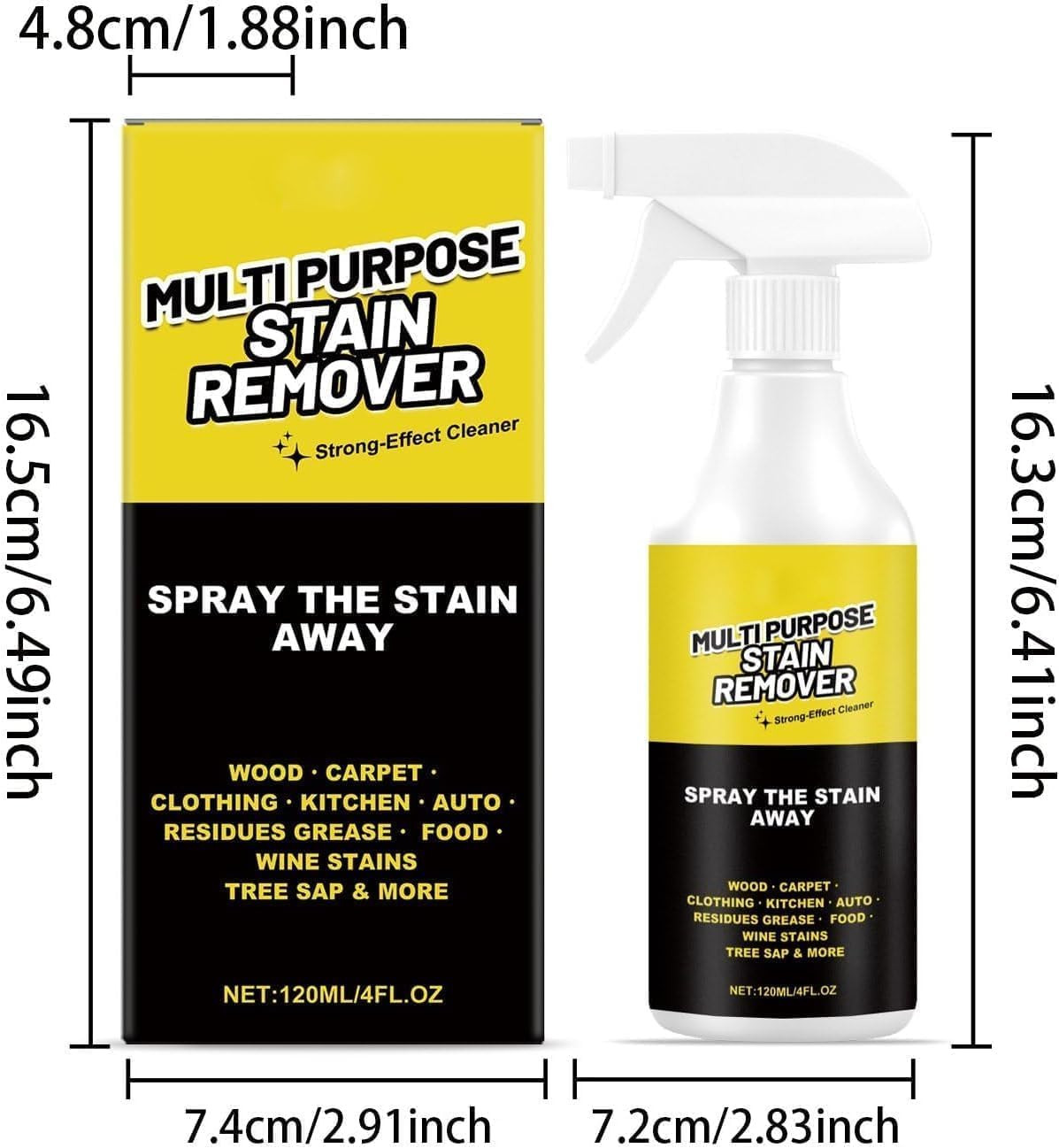 Alienpower Spray, Multi-Purpose Stain Remover, Heavy-Duty All-Surface Cleaner Qu