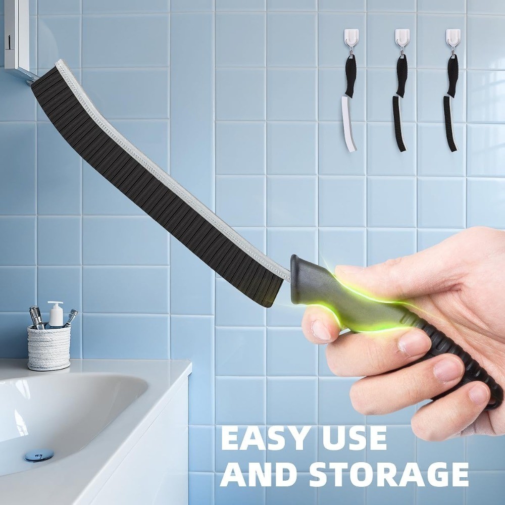 Hard Bristle Crevice Cleaning Brush Scrub Brush for Kitchen Sink Grout Corner