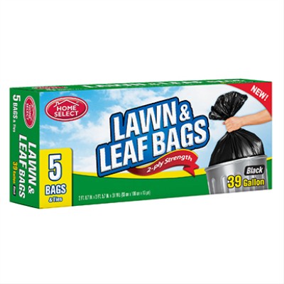 Lawn & Leaf Trash Bags, 2-Ply Strength, 39-Gallon, 5-Ct. – 10060-24