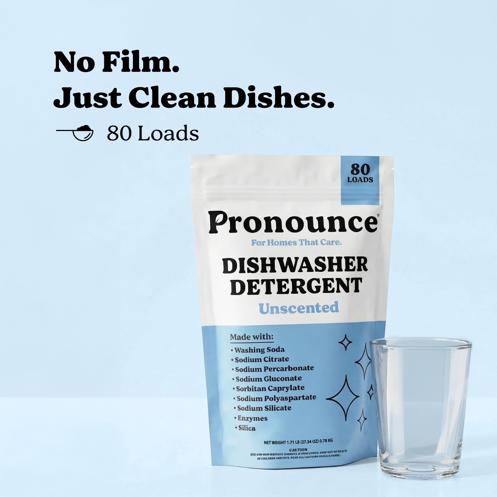 Dishwasher Detergent Powder – Cleaner Ingredients, Fragrance Free – Ultra Con…