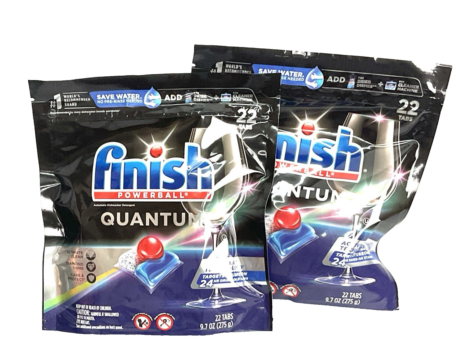 Finish Powerball Quantum Dishwasher Detergent 44 Tabs Active Technology 2 PKT