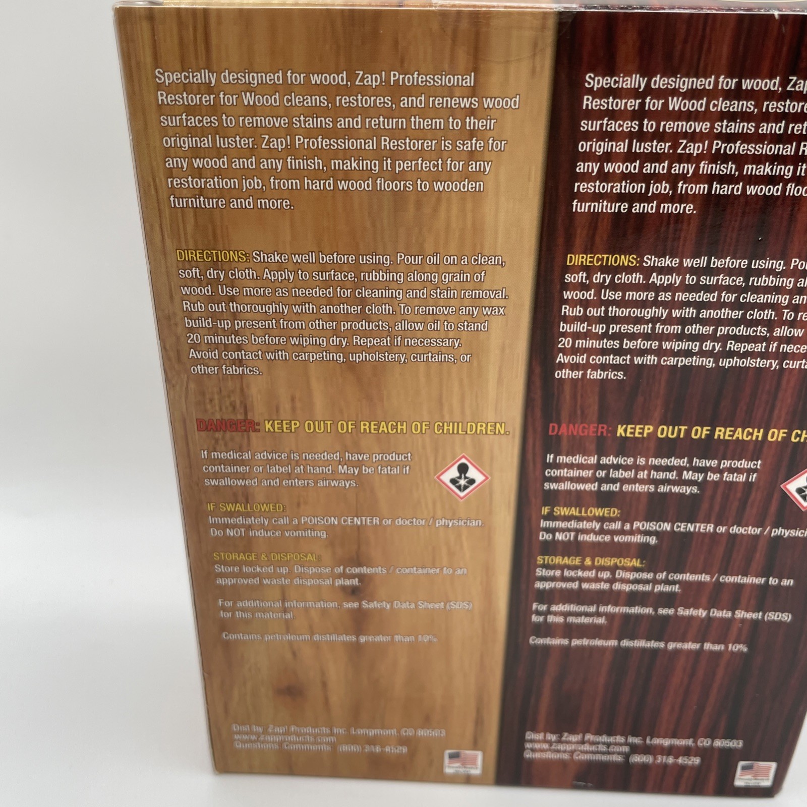 Zap Wood Restorer & Wood Maintainer 10oz Each