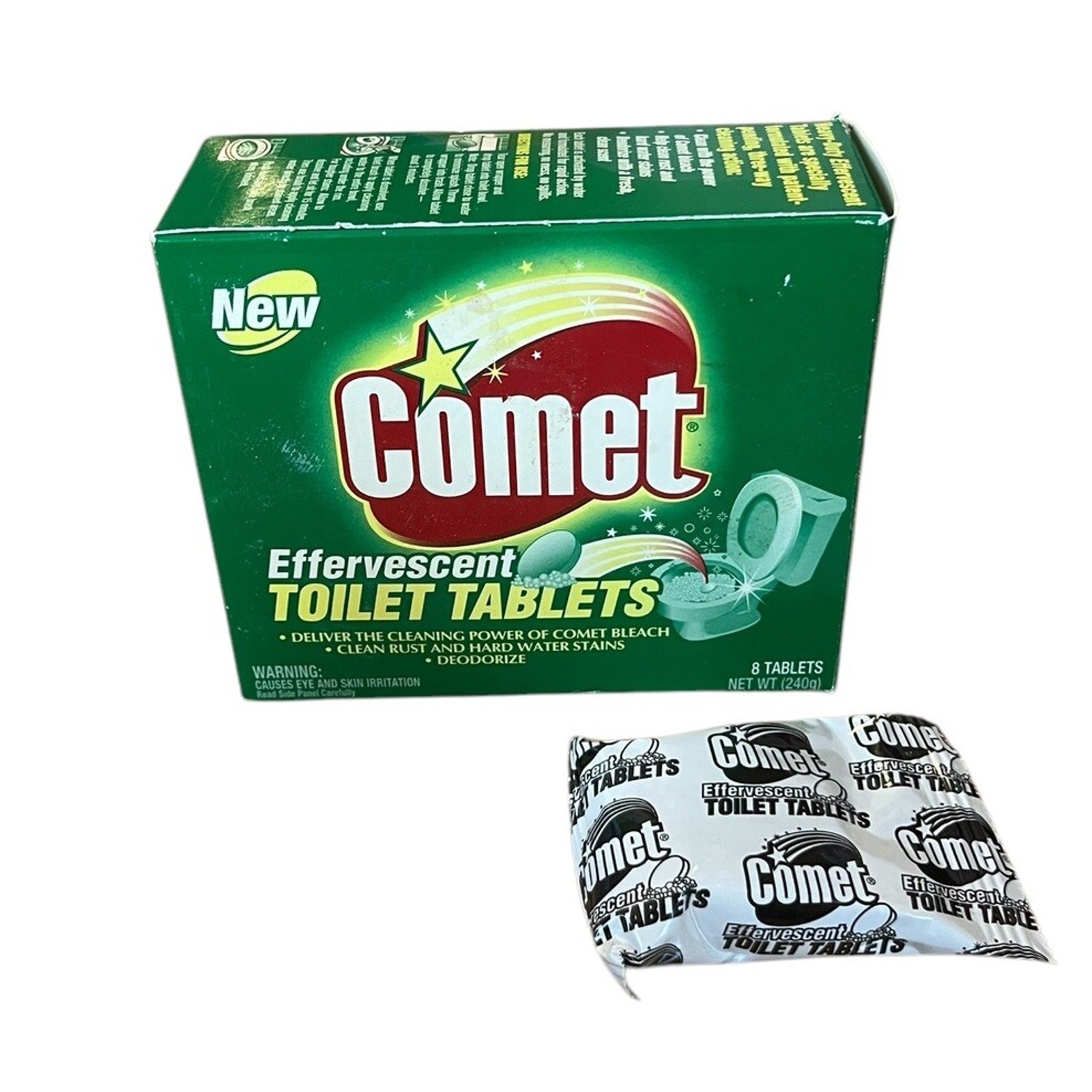 Comet Toilet Tablets Bowl Cleaner Lot of 6 Effervescent Rare Discontinued 2003