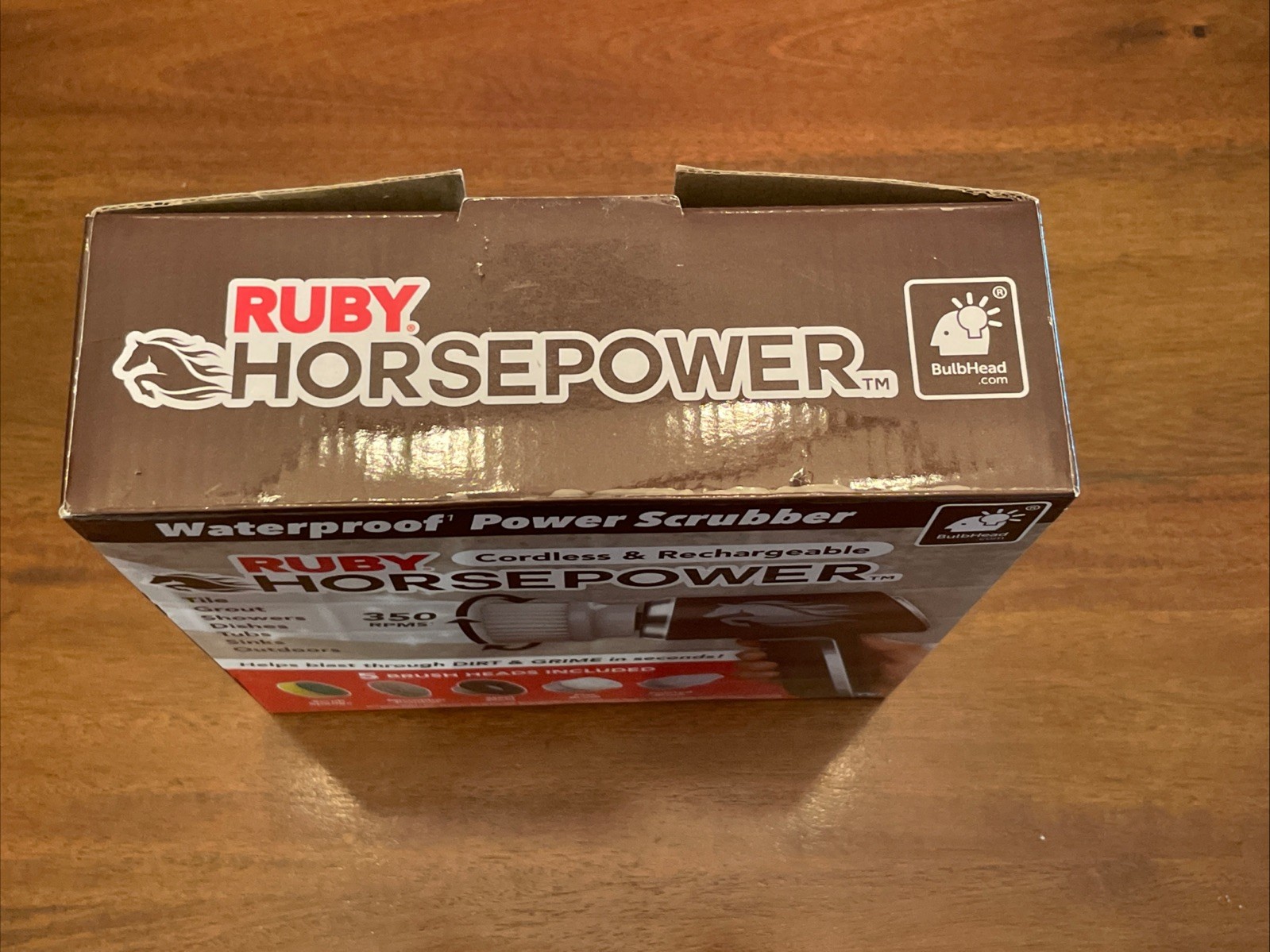 Ruby Horsepower Handheld Cordless Rechargeable Spinning Power Scrubber