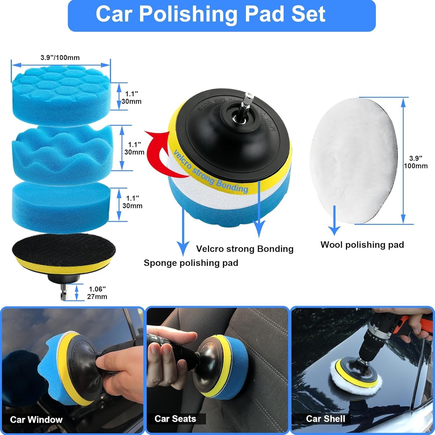 Car Detailing Kit Car Cleaning Tools Set Exterior Interior Wheels 29pcs