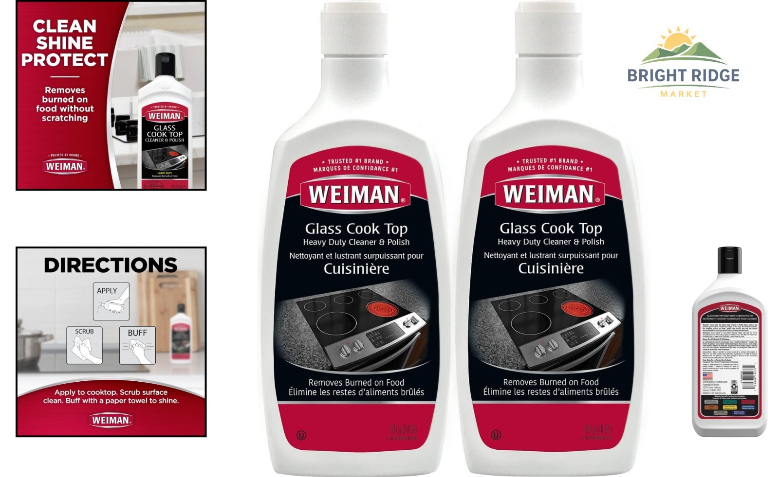 20 Ounce Cooktop Cleaner – Safe for Glass Surfaces – Heavy Duty Cleaning Power