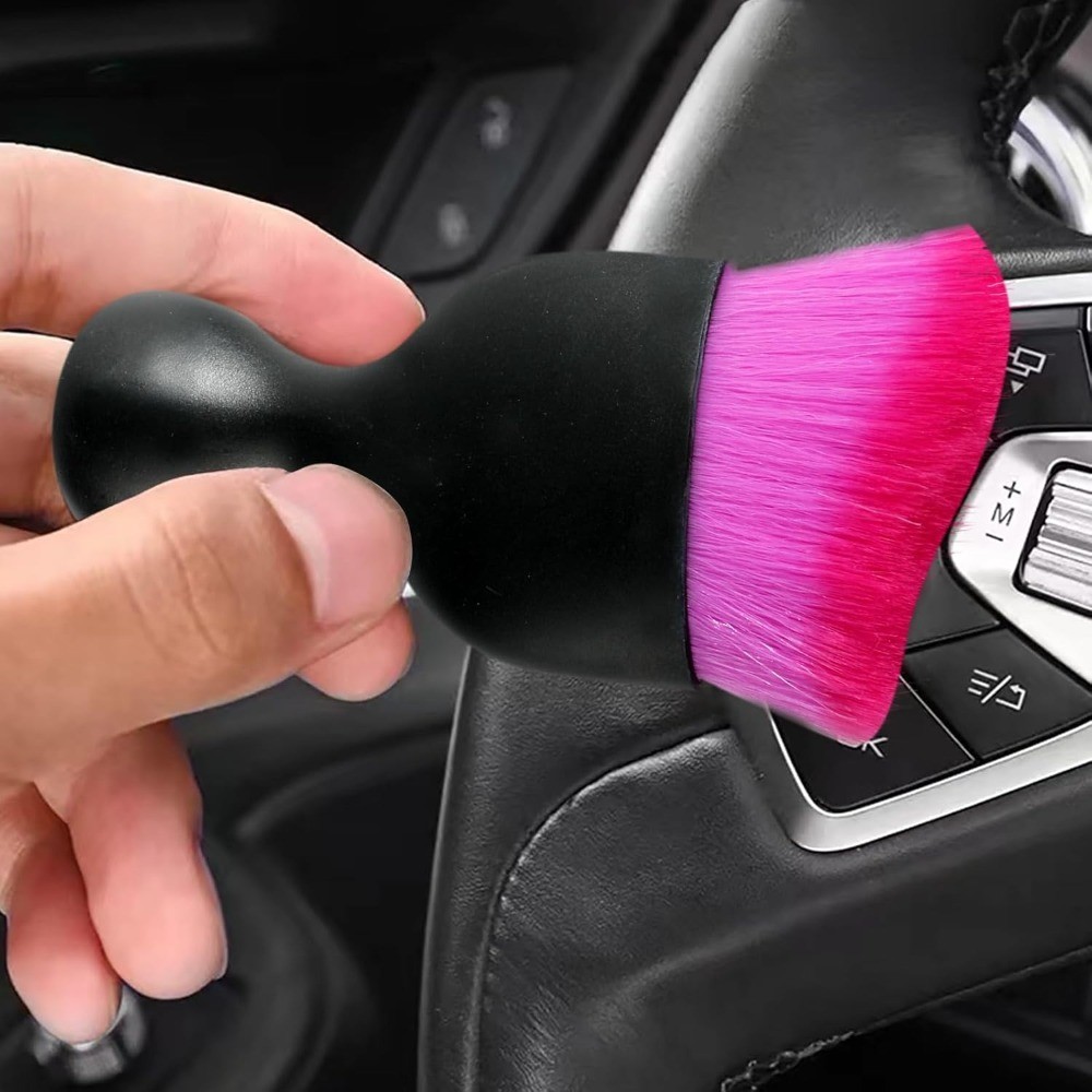 Car Interior Detailing Brush with Soft Bristle for Dashboard Cleaning Auto