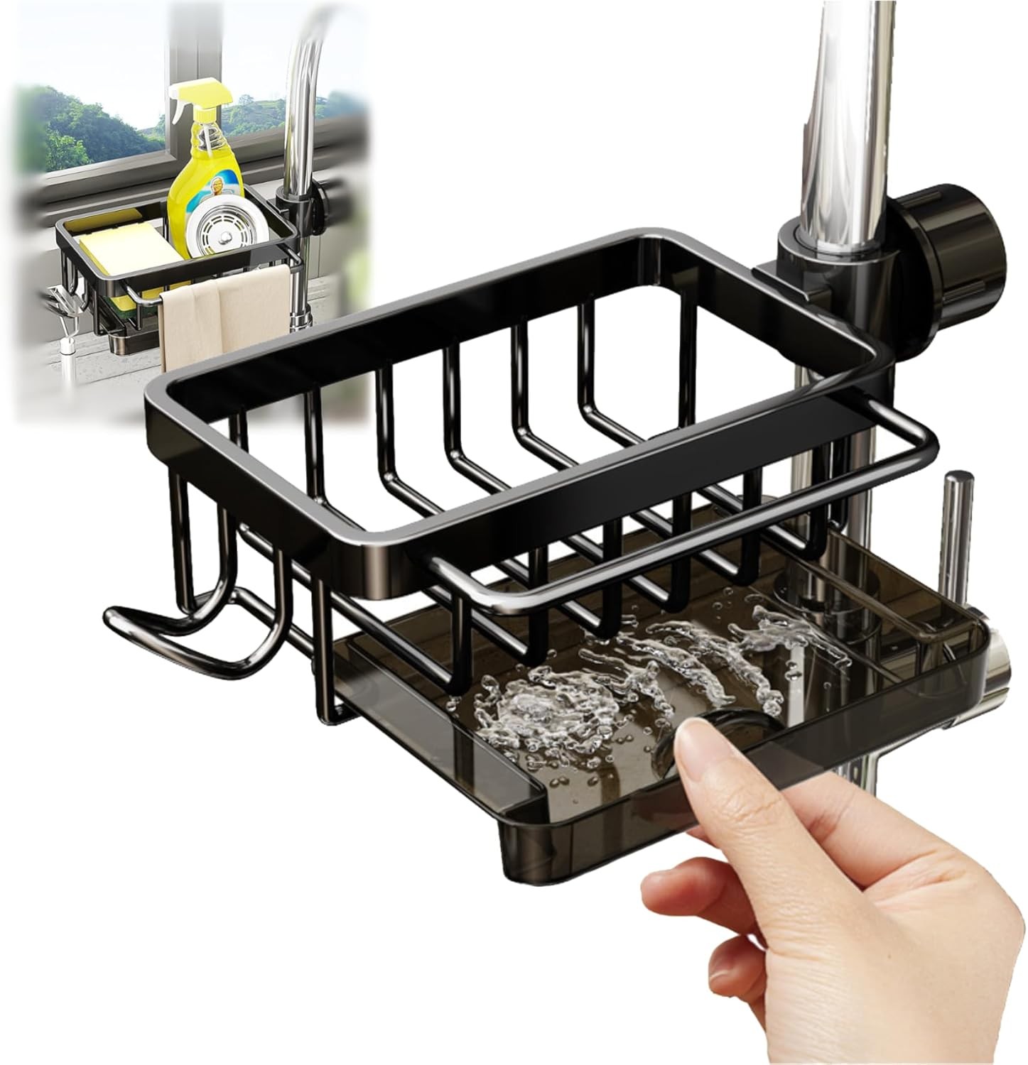 Sink Organizer Rack for Kitchen and Bathroom, 2025 New Stainless Steel