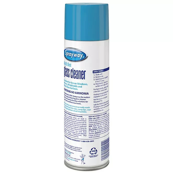 12 Pack Sprayway Glass Cleaner, 19oz FREE SHIPPING