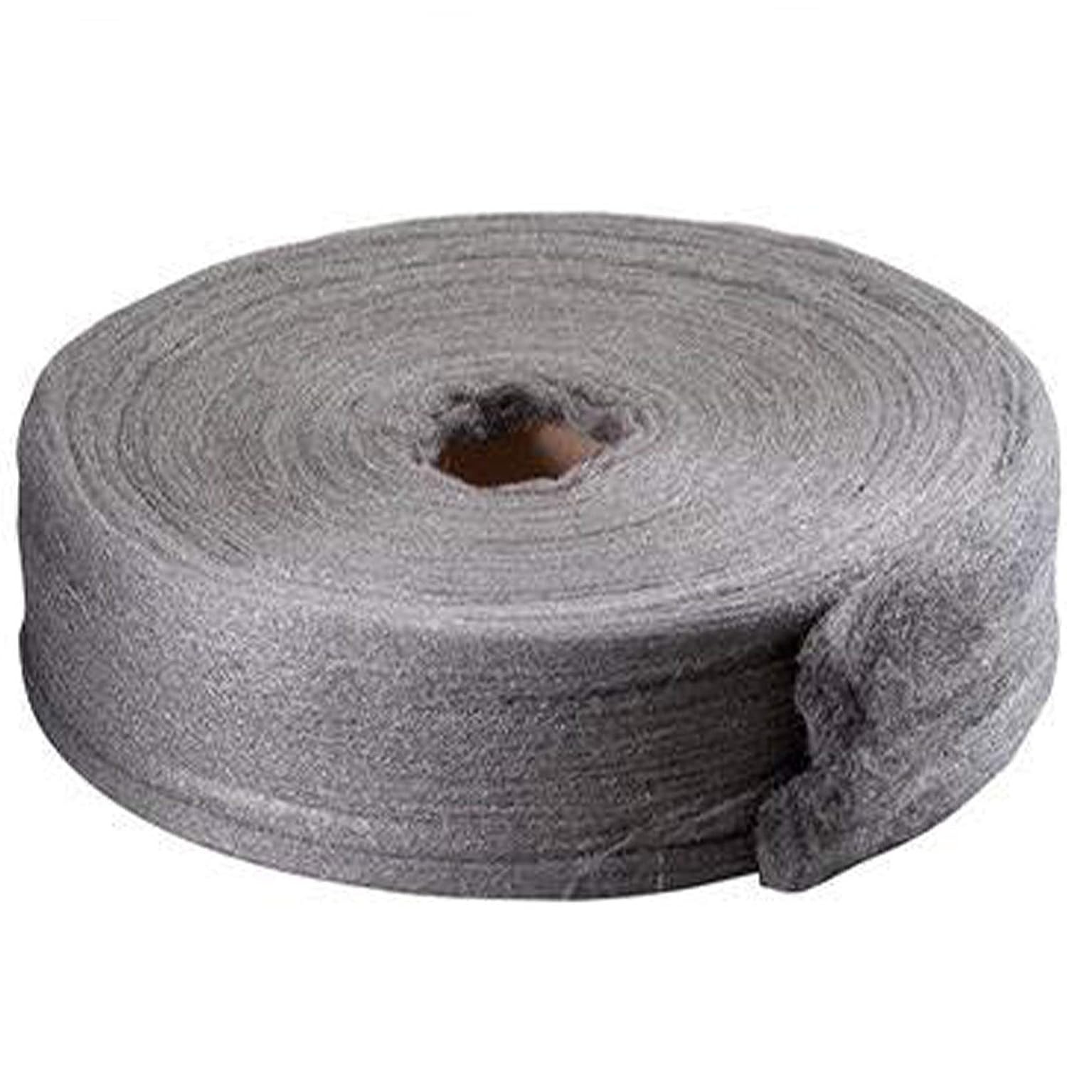 Grade 0000 Steel Wool 5Lb Steel Wool Roll for Cleaning, Remove Rust, Buffing Woo