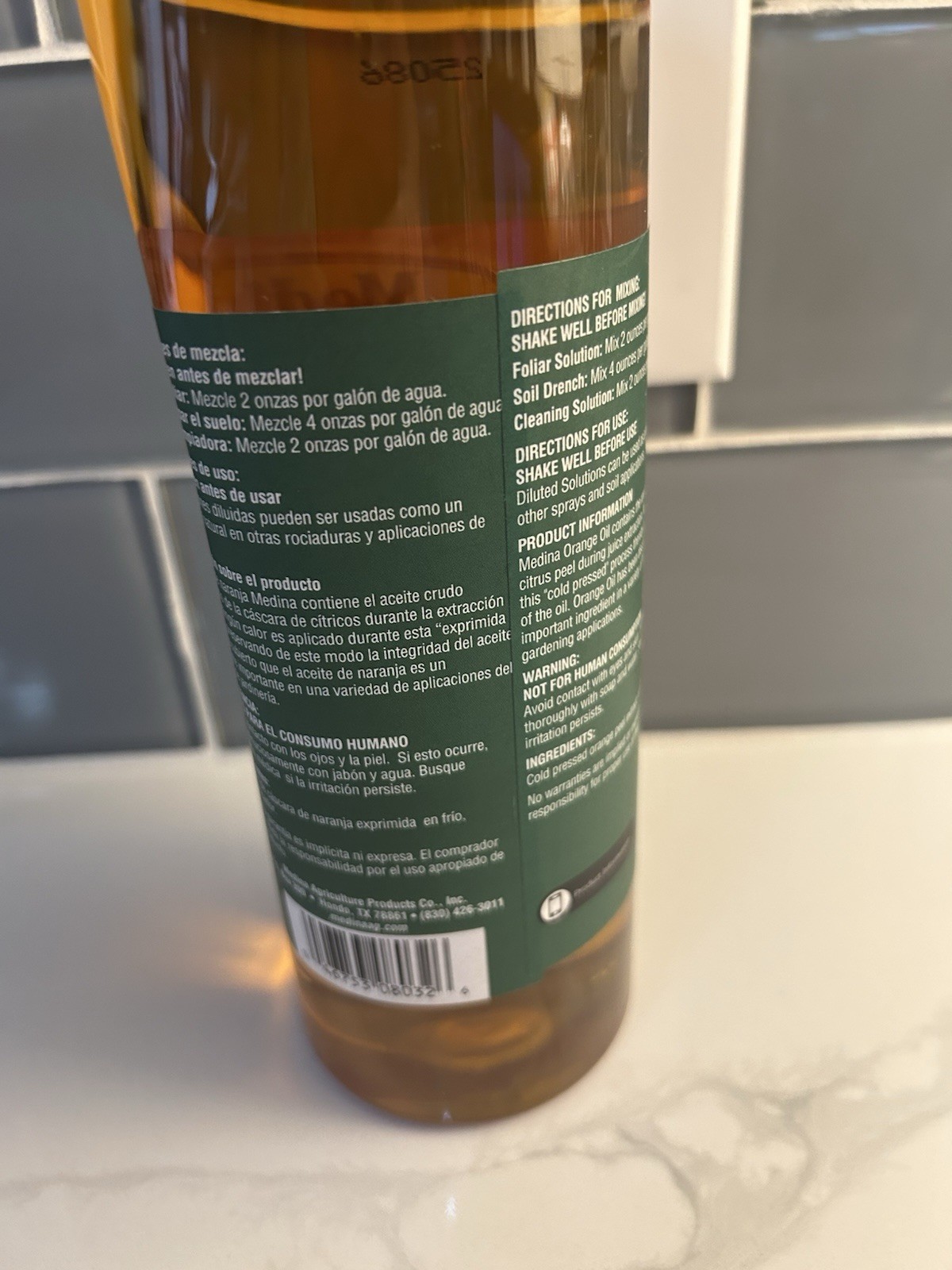 Medina Orange Oil Cleaner Degreaser Concentrate 1 QT / 32oz Sealed