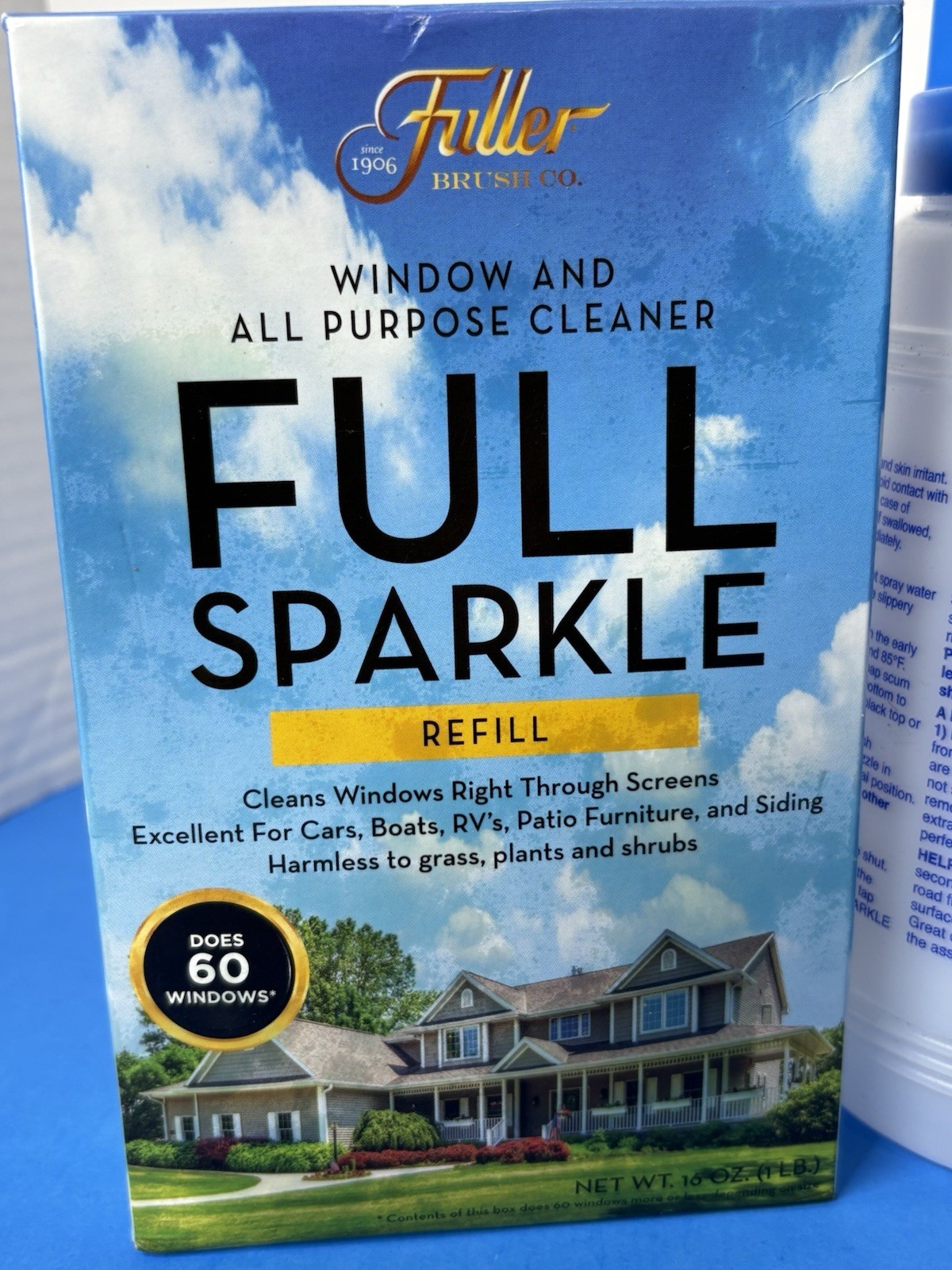 Fuller Full Sparkle Spray Bottle & 2x Refill Window and All Purpose Cleaner 16oz