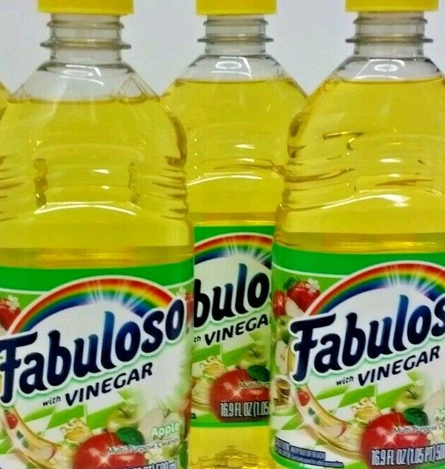 (LOT 3 Bottles) Fabuloso VINEGAR APPLE All Purpose Cleaner 16.9 oz Ea Bottle NEW