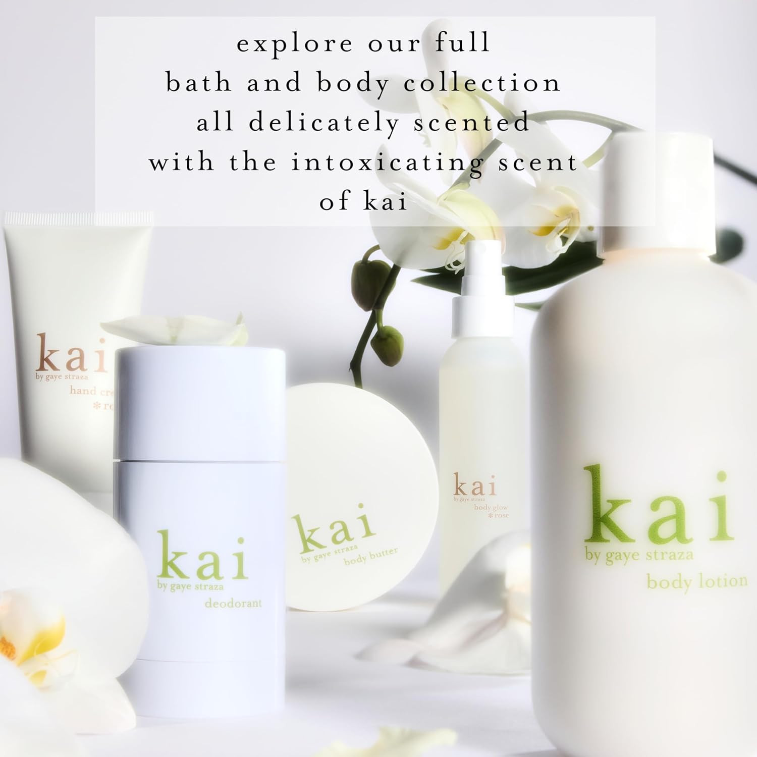 Kai Perfume Oil Light Gardenia Scent Wrapped in White Exotics, 1/8 Oz Roll-On