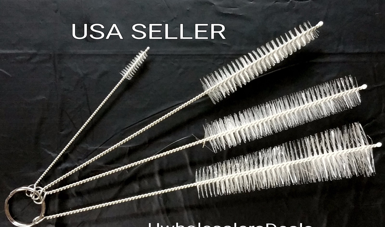 4 BRUSHES NYLON for Cleaning Bottle Nipple Kettle Spout Teapot Nozzle Pipe Tube
