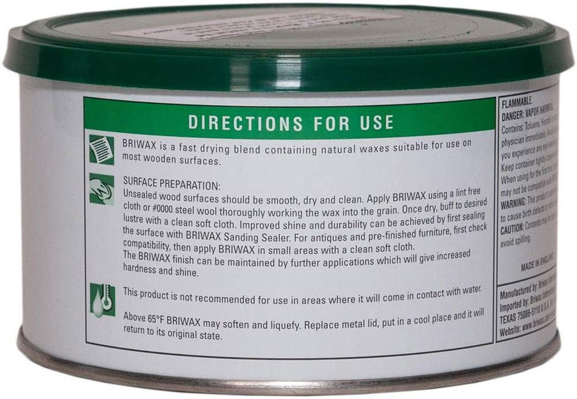 Furniture Wax for Wood, Cleans, Stains, and Polishes, Multi-Purpose, Clear