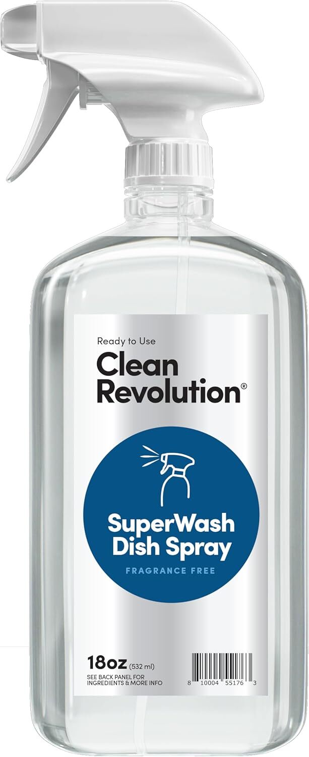 Dish Spray, Powerful Formula Cuts through Grease, Compatible with Dawn Powerwash
