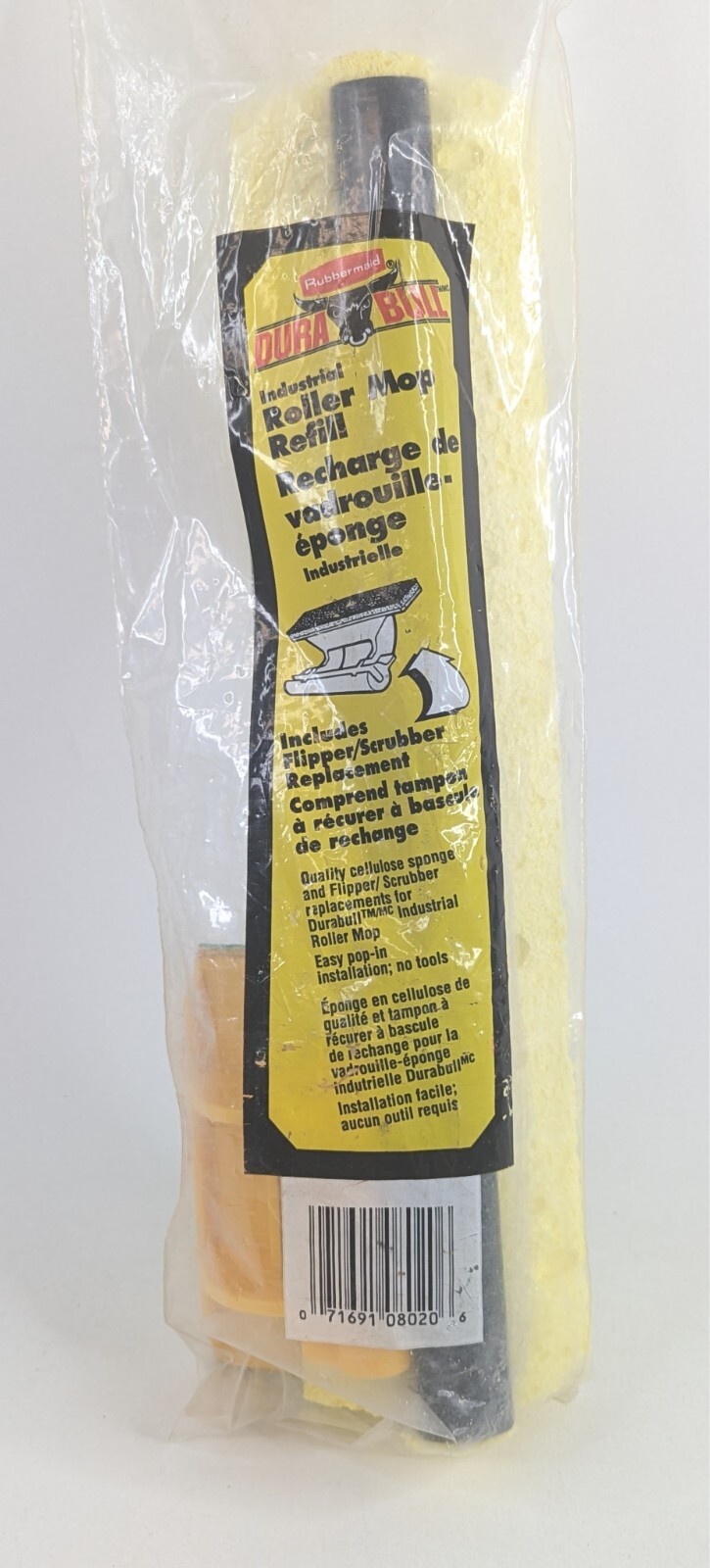 Rubbermaid 11″ Dura Bull Flipper Scrubber Sponge Industrial Mop Refill