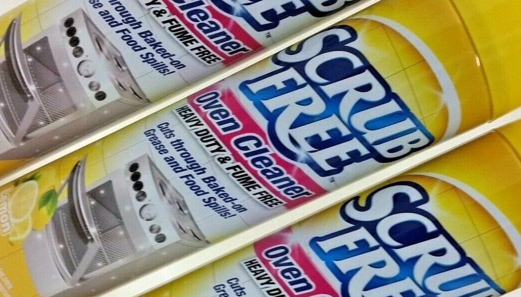 3 X Scrub Free Oven Cleaner Heavy Duty & Fume Free Cuts Through Baked On 9.7 oz