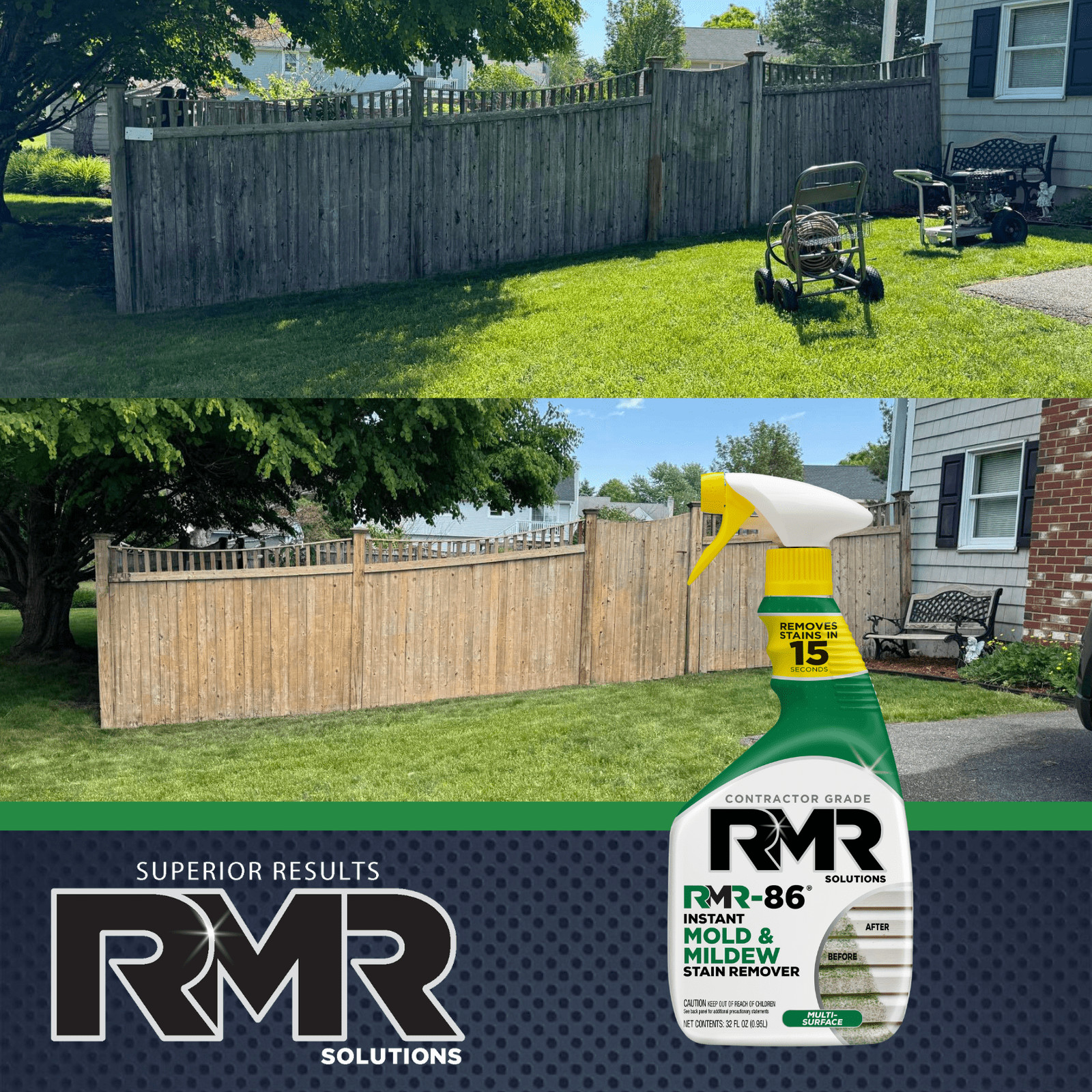 RMR Solutions 32-fl oz Mold and Mildew Stain Remover Outdoor Cleaner