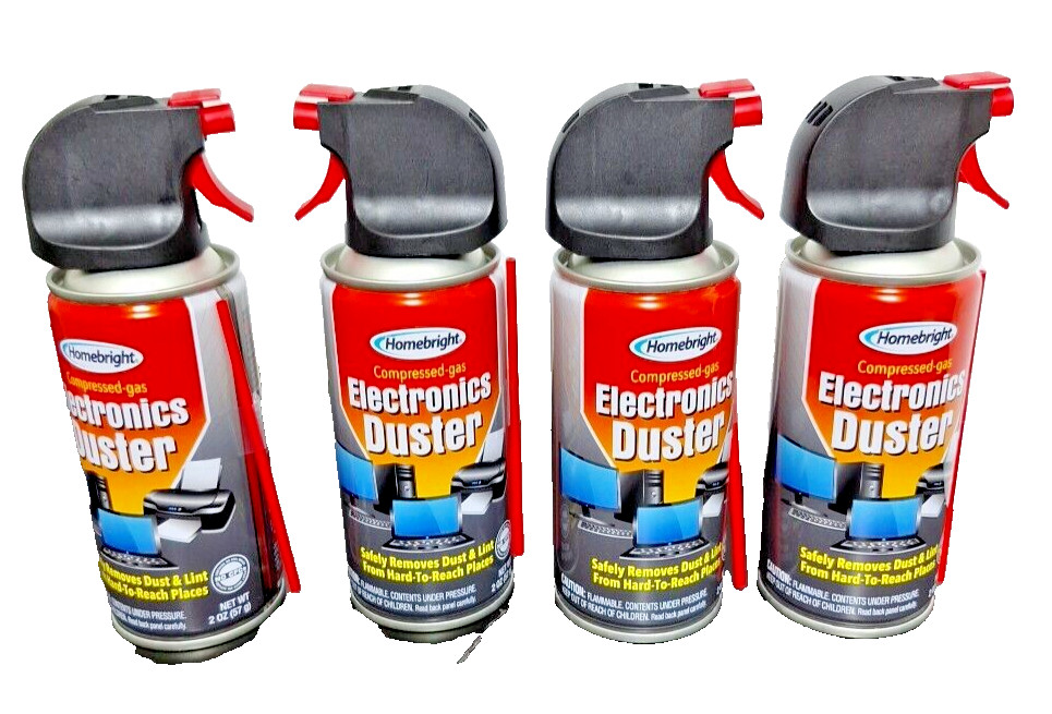 Air Duster 2 Oz Can LOT 4 CANS Electronics Computer Keyboard