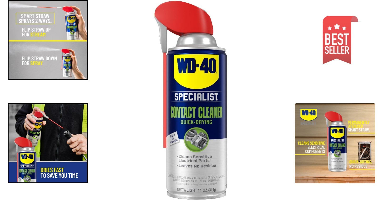 Specialist Contact Cleaner Spray 11 Oz – Safe for Plastic & Metal Surfaces