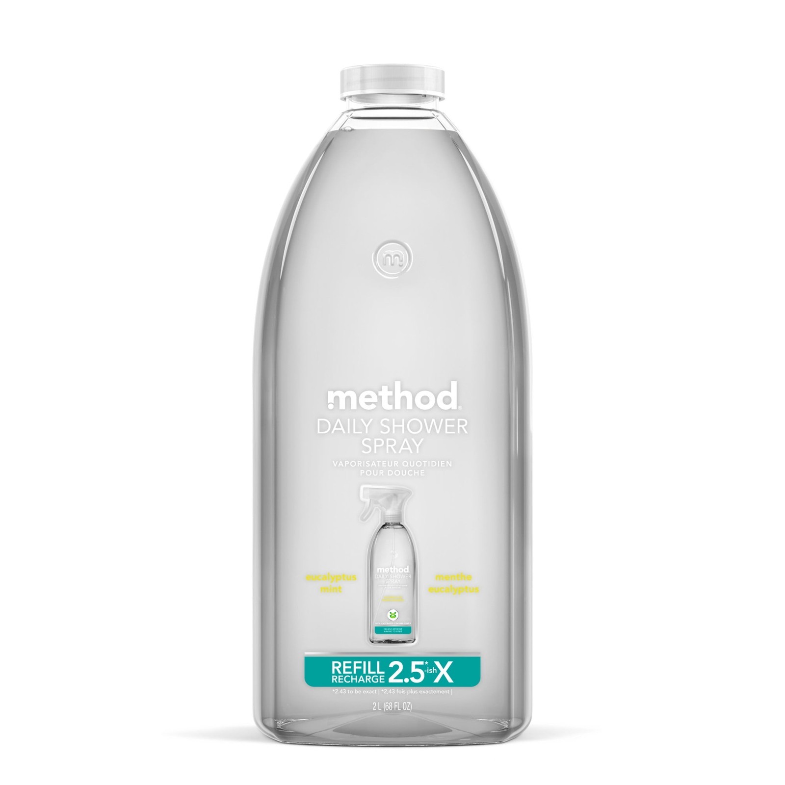 Daily Shower Spray Cleaner Refill Eucalyptus Mint 68 fl oz