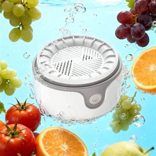 Fruit and Vegetable Washer, Waterproof Produce Cleaner, White