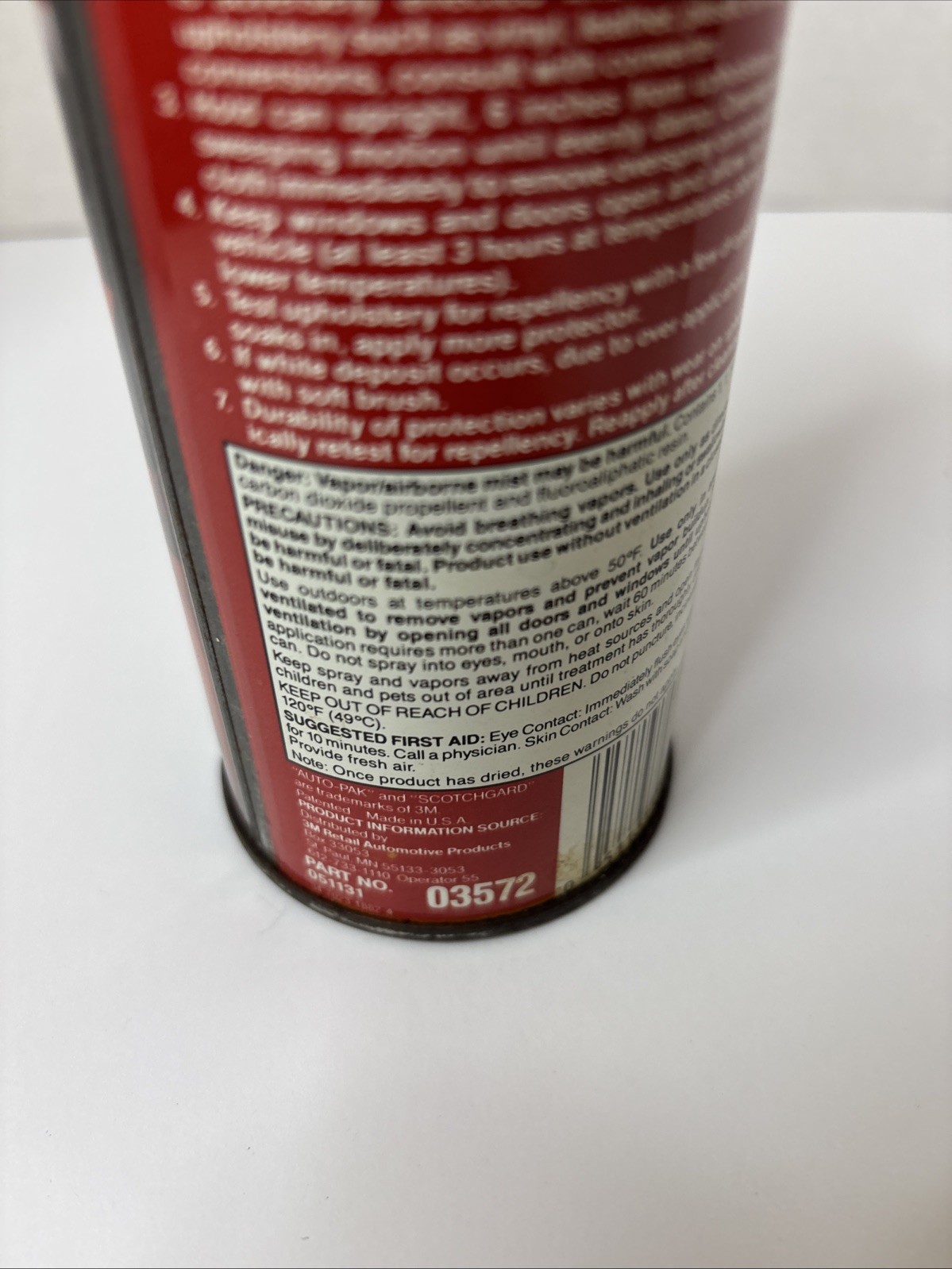 3M ScotchGard AUTOMOTIVE Fabric Upholstery Protector 13 oz Ea J