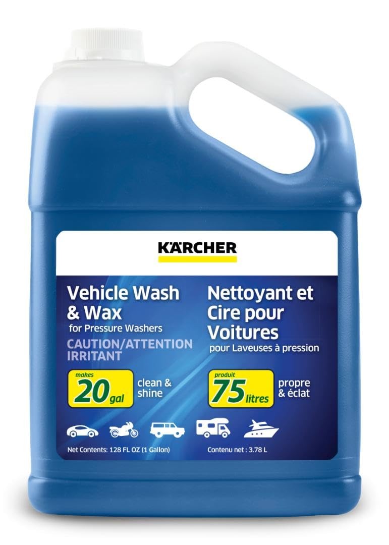 “Vehicle Wash and Wax Detergent for Cars, Bikes, Trucks, Boats – 20 Gallons”