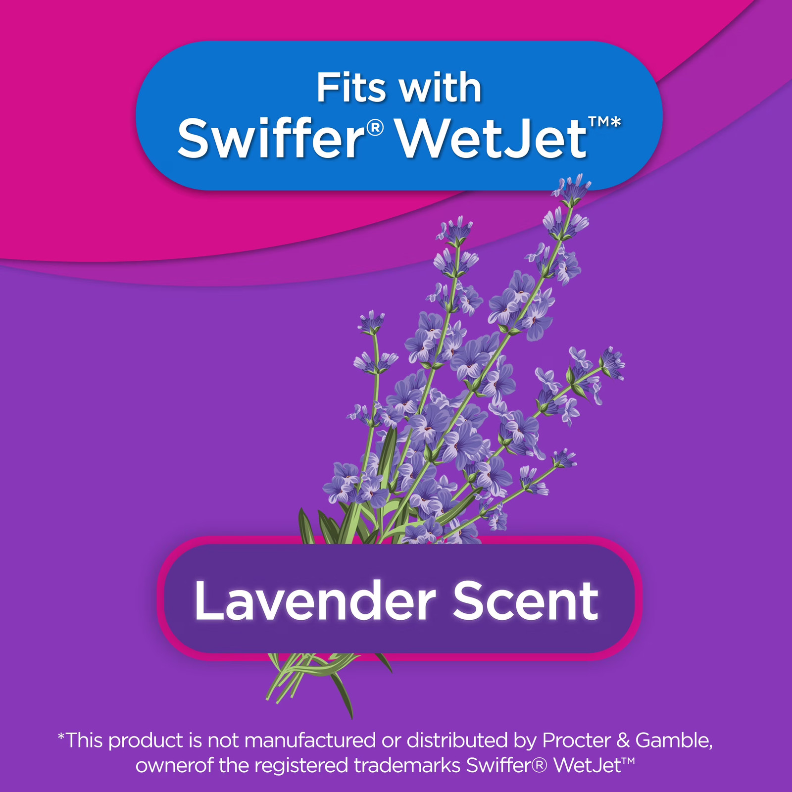 Auto Spray Mop Floor Cleaning Solution Refill, 42 fl oz Lavender Scent, 1 Count