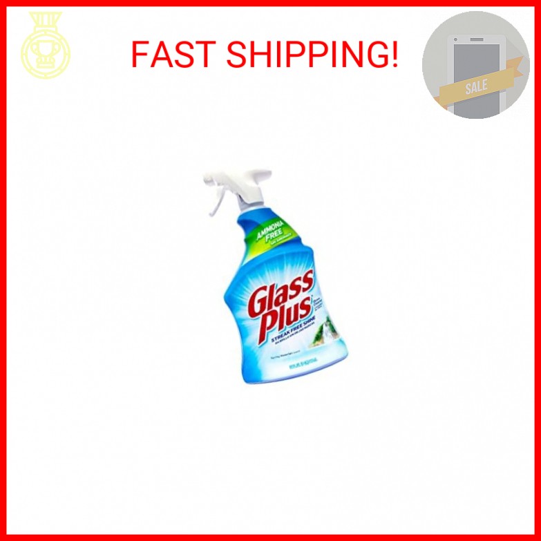 Glass Plus Glass Cleaner, 32 Fl Oz Bottle, Multi-Surface Glass Cleaner