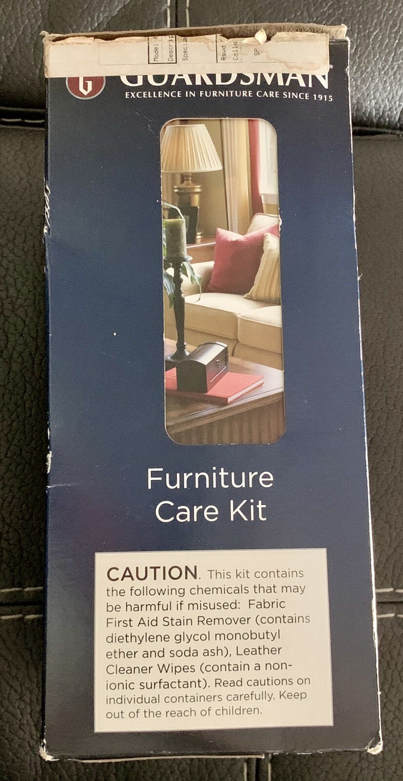 Guardsman Furniture Care Kit For Fabric Leather Wood In Original Box Wipes Cloth