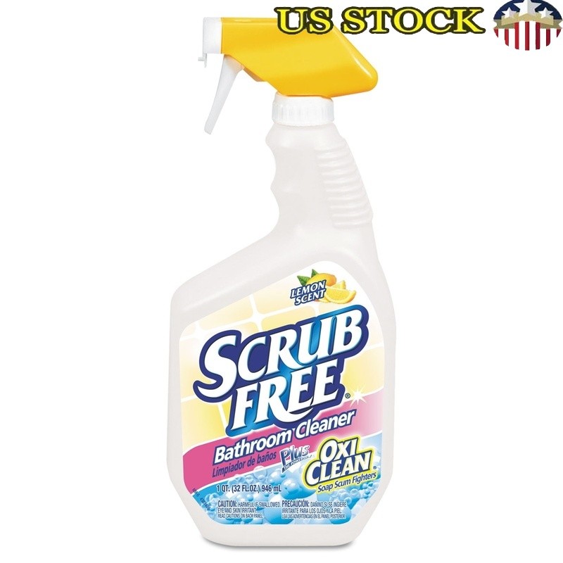 Total Bathroom Cleaner Oxy Foam Action Soap Scum Hard Water Stains 32oz 8 Pack