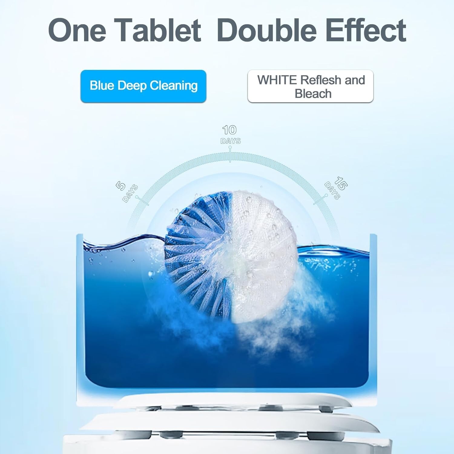 Ultra Clean Toilet Tablets 60-Pack: Long-Lasting Deodorizer & Stain Remover