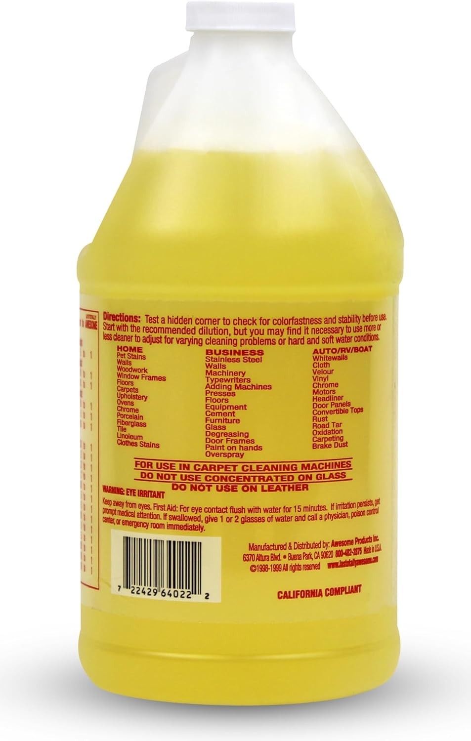 2 Pack – LA’s Totally Awesome All Purpose Cleaner Concentrate 64 oz