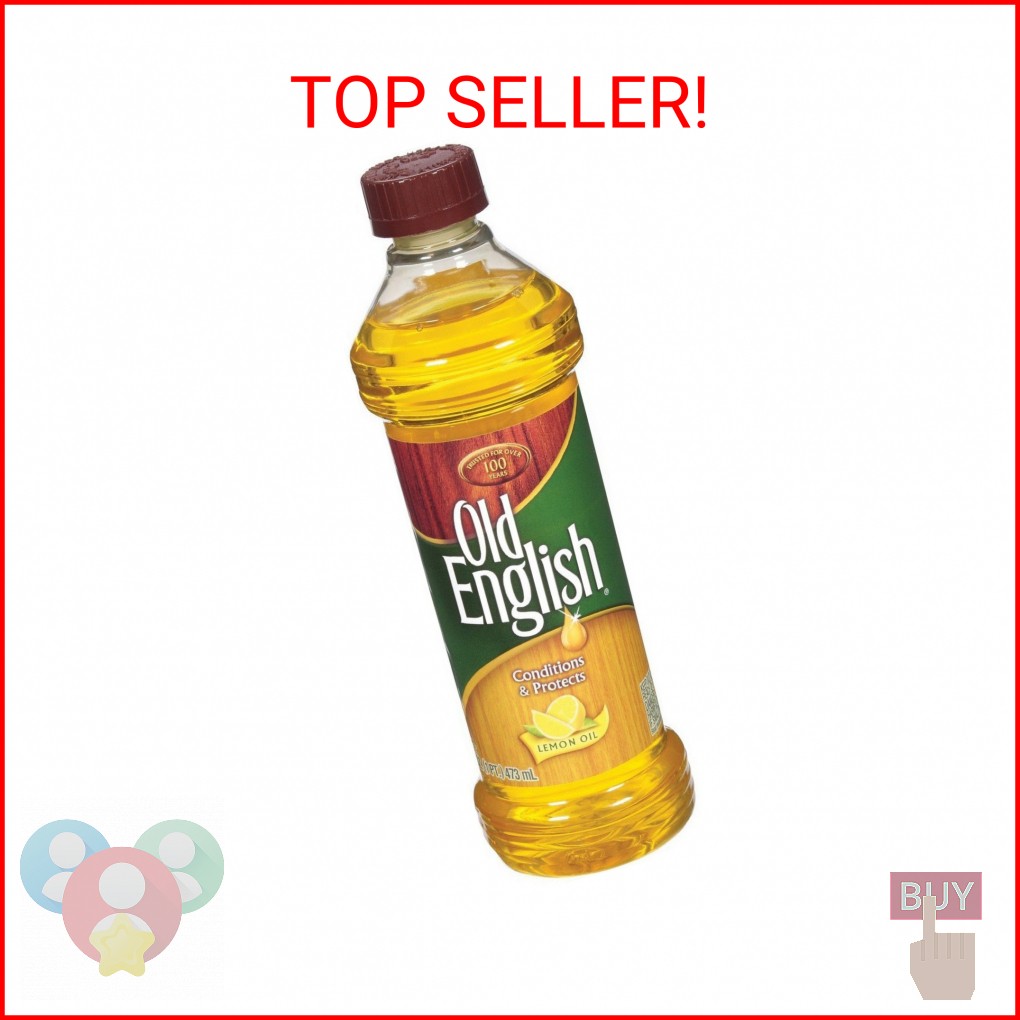 Reciprotools Old English Furniture Polish Bottle, Lemon Oil, 16 oz, Yellow