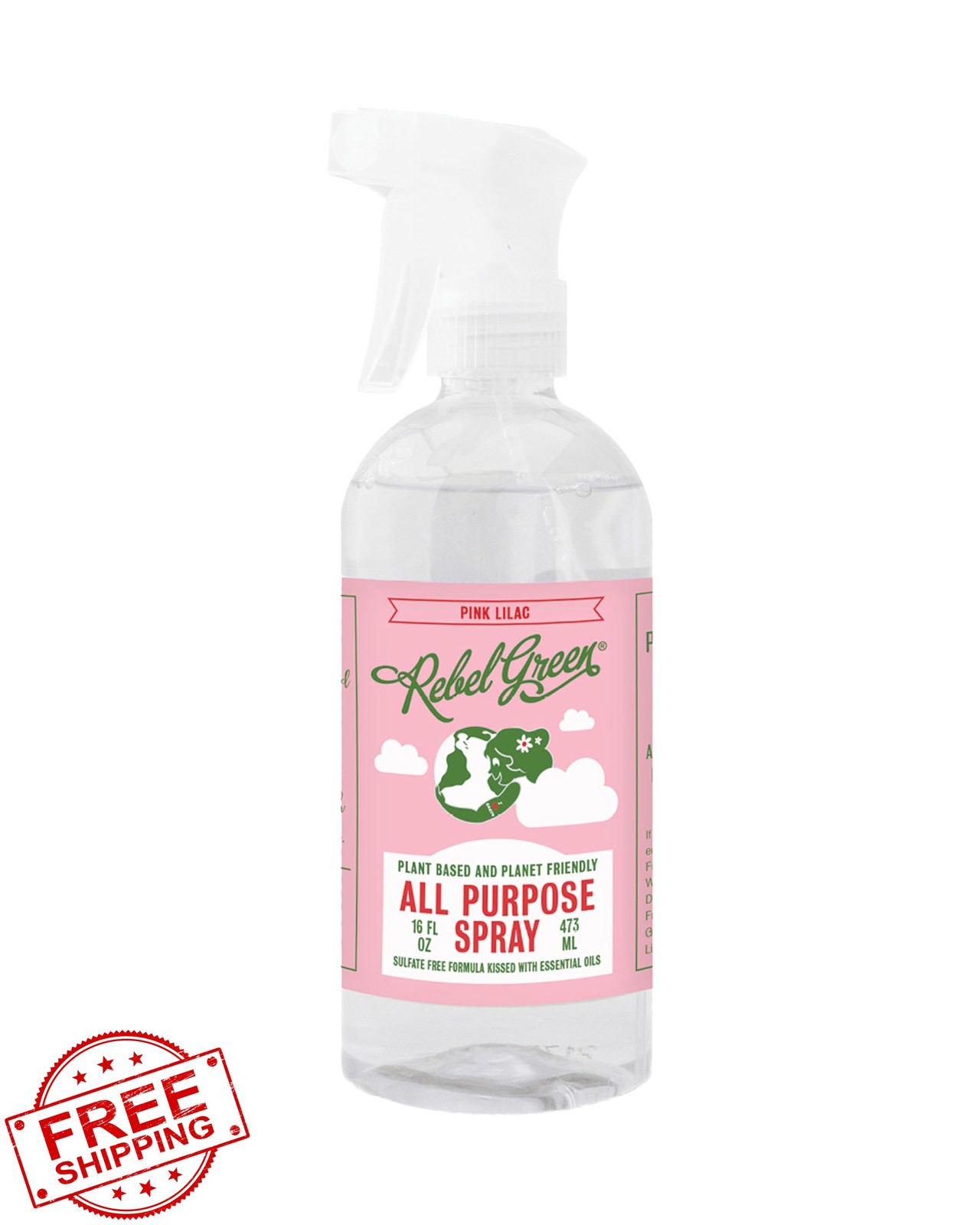 Rebel Green Cleaning Spray Lilac 16oz